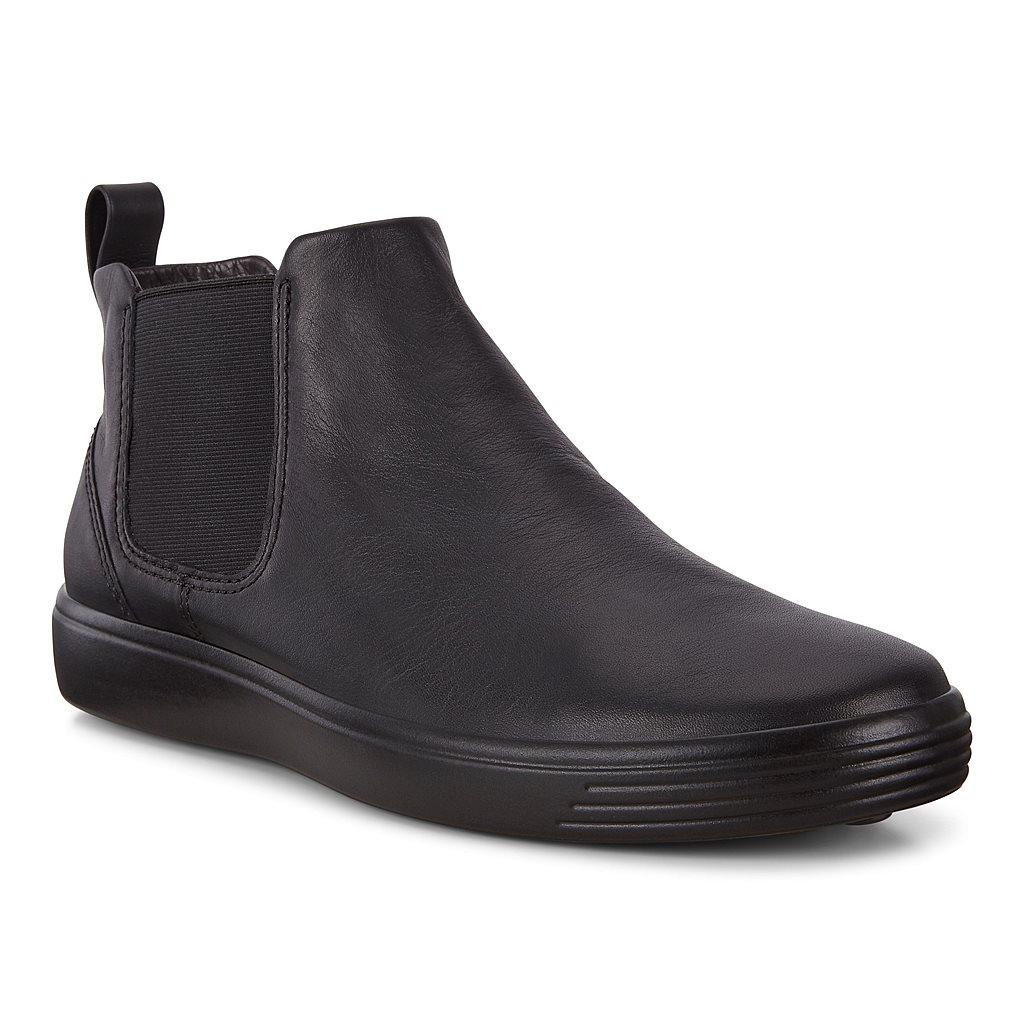 Bottines Ecco Soft 7 Homme Noir 1457-BTYUJ